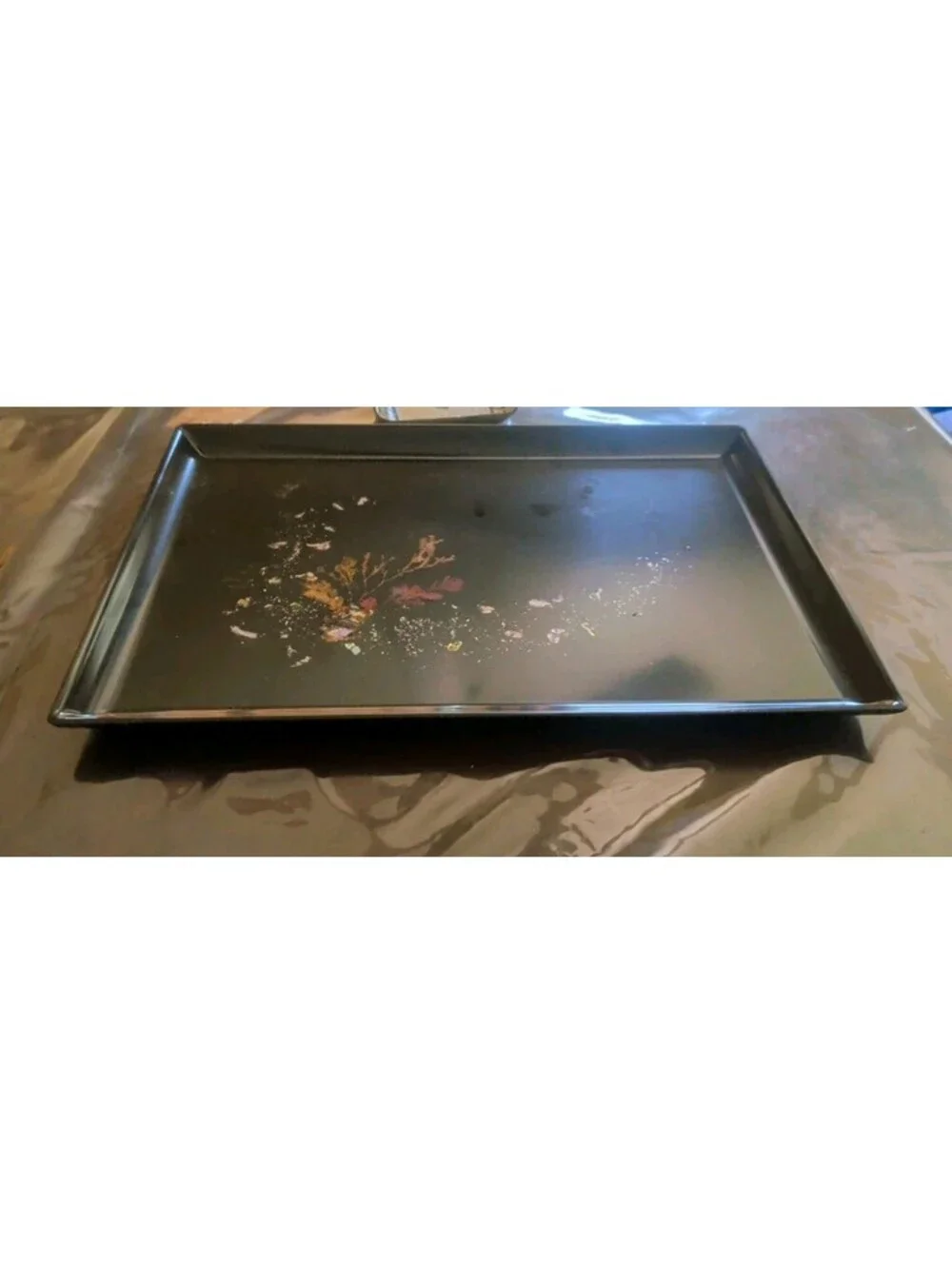 Vintage Couroc of Monterey Tray Abalone Inlay Mother of Pearl Coral MCM  - Calif